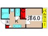 リリックコ－ト梅田 1Kの間取り