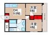 第３山田マンシオン 2DKの間取り