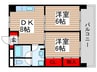 第３山田マンシオン 2DKの間取り