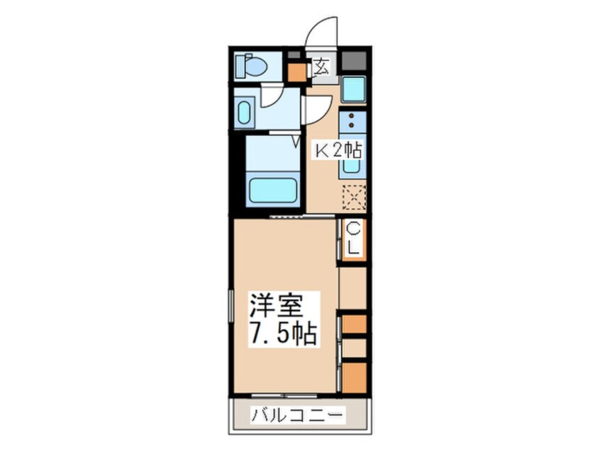 間取図 リブリ・アリエッタ　アサミ