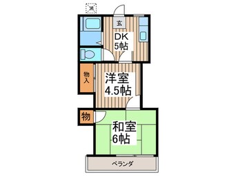 間取図 第２グリ－ンビラ