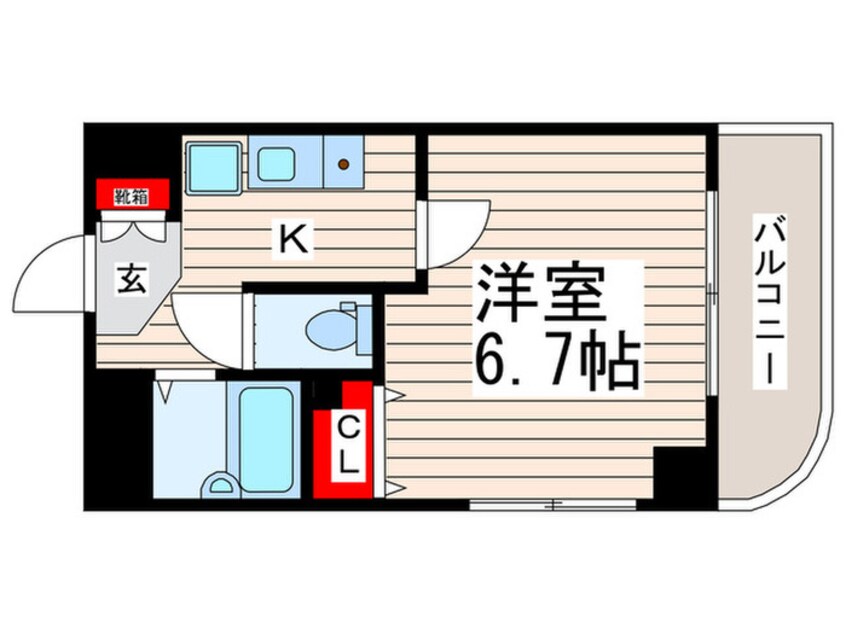 間取図 Ｋ・Ｍコート