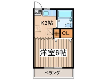 間取図 グランコ-ト分倍