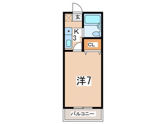 間取図 ハイライズ大蔵