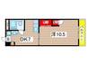 ネクストジェイ都賀 1DKの間取り