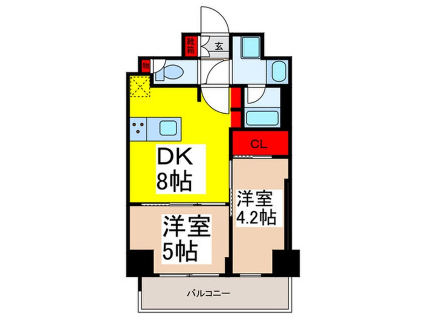 間取図 ドゥーエ浅草