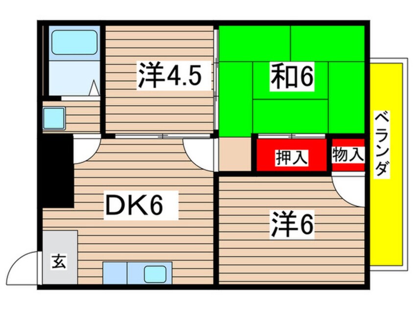 間取図 ロングアイランドヒルツ