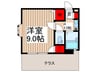 フラットＡ市川第一 1Kの間取り