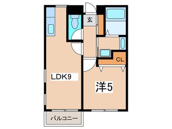 間取図 さちが丘サンヒルズＤ