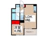 ＨＲⅡ 1LDKの間取り