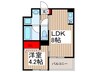 ＨＲⅡ 1LDKの間取り