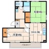 アムール 2DKの間取り