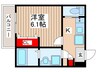 仮）ジーメゾン稲毛天台 1Kの間取り