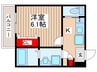 仮）ジーメゾン稲毛天台 1Kの間取り