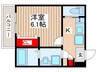 仮）ジーメゾン稲毛天台 1Kの間取り