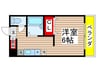 千鶴マンション 1Rの間取り