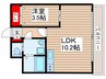 テラスレジデンス津田沼 1LDKの間取り