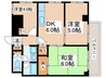 レジデンスオ－ク 3DKの間取り