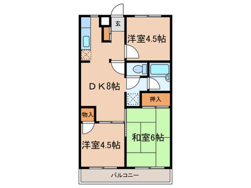 間取図 サンワパレス
