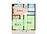 吉澤マンション 2DKの間取り