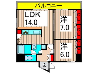 間取図 Delccs綾瀬Ⅱ