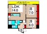 Delccs綾瀬Ⅱ 2LDKの間取り