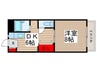 グローブレジデンス本八幡 1DKの間取り