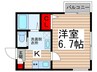 ユーエス 1Kの間取り