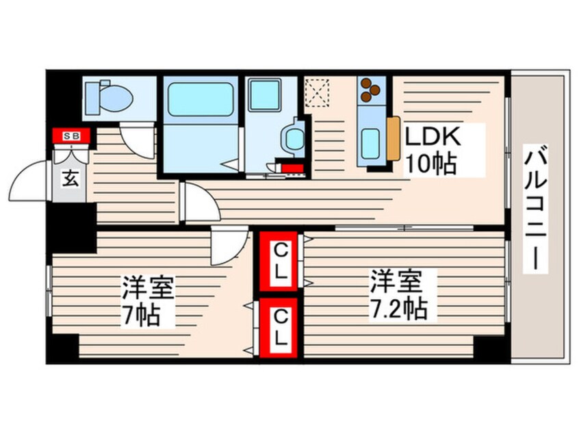 間取図 エトワス南葛西Ⅴ