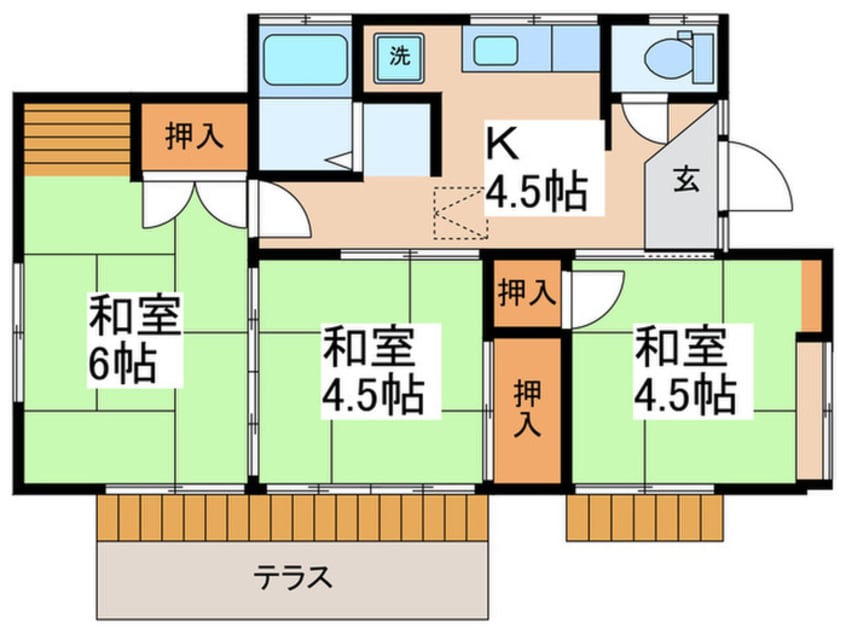間取図 宮沢町戸建F