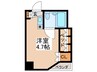 コ－ラルパレス 1Rの間取り