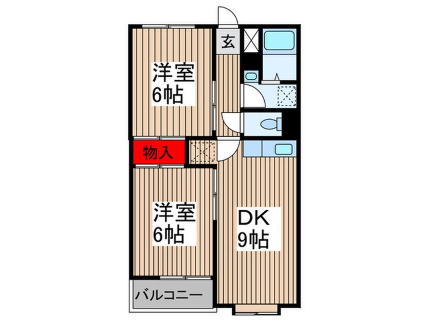 間取図 グリ―ンハイツミヤノ