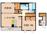 グラシア 2LDKの間取り