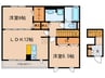 グラシア 2LDKの間取り