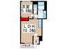 コンフォ－ス 1LDKの間取り