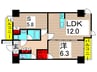 GENOVIA五反野skygarden 1LDK+Sの間取り