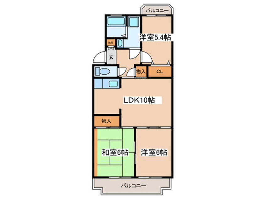 間取図 エスポワール橘