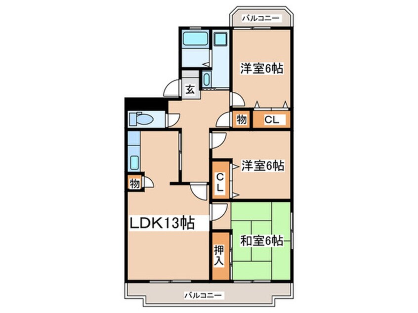 間取図 エスポワール橘