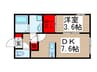 Ambition花畑 1DKの間取り