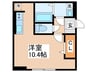 オークスさがみ野 1Rの間取り