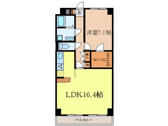 間取図 ハイ・フラット・ワン