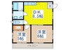 ベルローズ 2DKの間取り