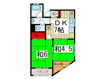 間取図 瀧商本町グリ－ンコ－ポラス