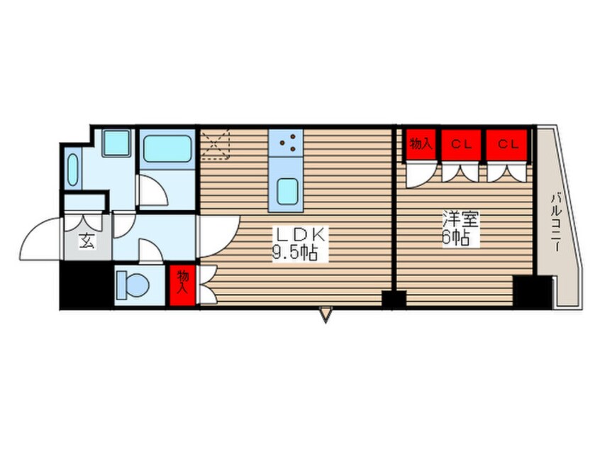 間取図 Ｓ－ＲＥＳＩＤＥＮＣＥ曳舟