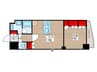 Ｓ－ＲＥＳＩＤＥＮＣＥ曳舟 1LDKの間取り
