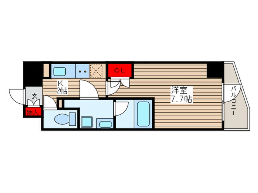 間取図 Ｓ－ＲＥＳＩＤＥＮＣＥ曳舟