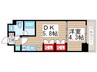オーキッドレジデンス住吉 1DKの間取り