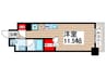 オーキッドレジデンス住吉 1Rの間取り