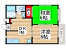 エリ－ルさぎぬま 2DKの間取り
