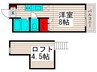 ロフトプラザ 1Rの間取り